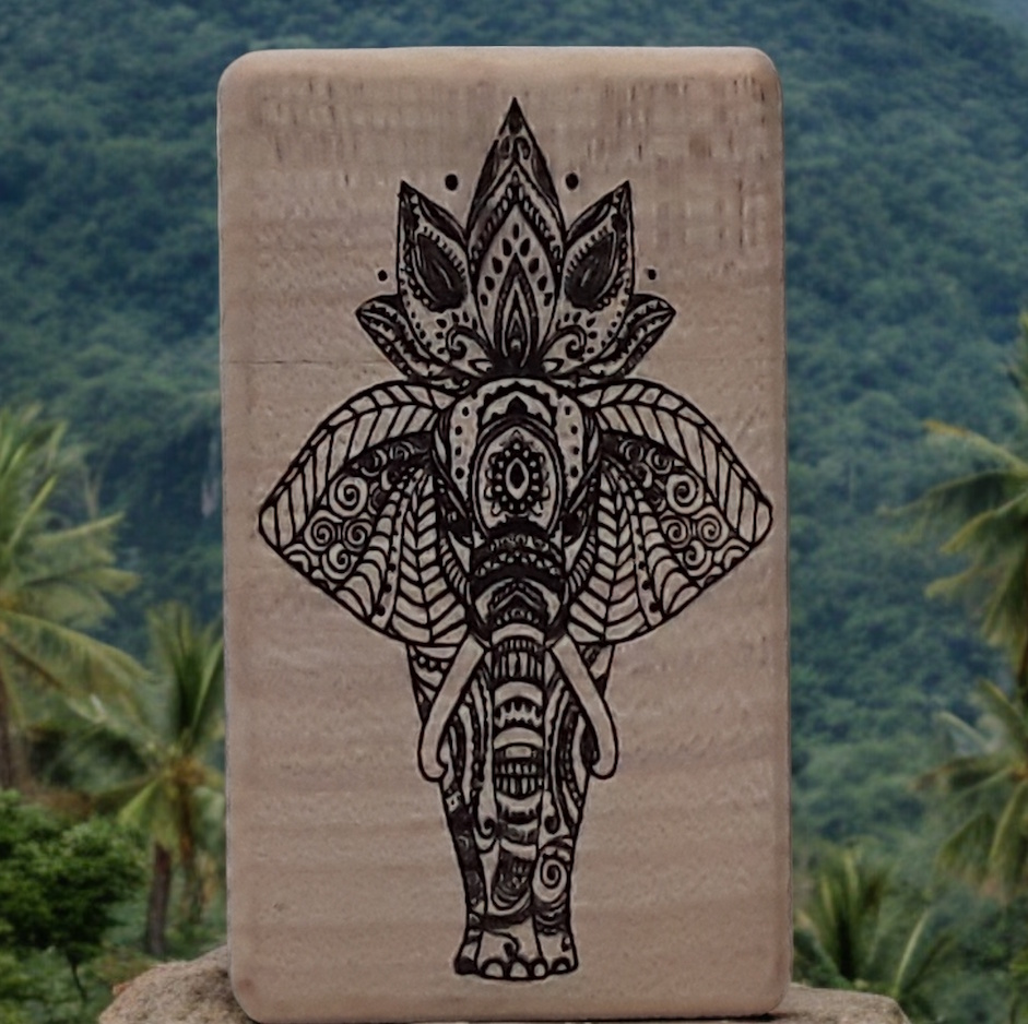 Image of a greenfoxx dugout Mandala Elephant