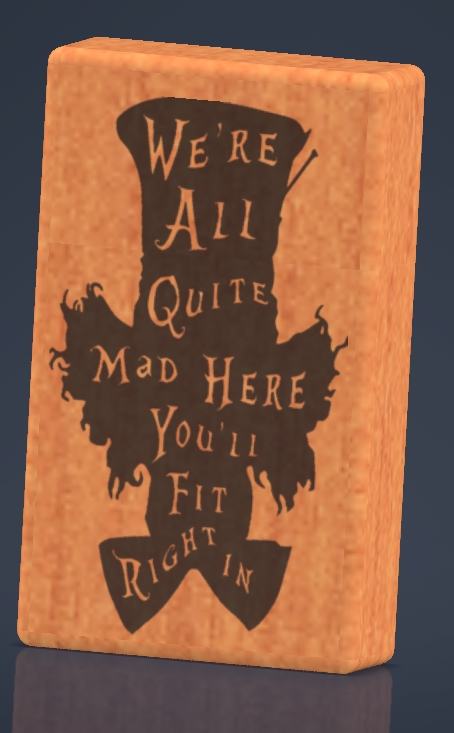 Image of a greenfoxx dugout Mad hatter We're All Mad